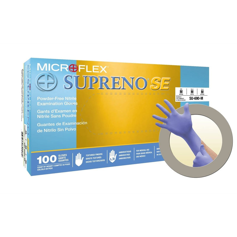 Microflex SU690L-CASE Supreno Se Su-690 Nitrile Gloves L - Pelican Power Tool