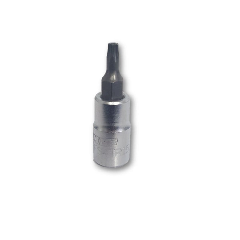 Vim Products PFS4TR15 Tr15 Tamper Proof Torx Bit, Satin 1/4 Sq - Pelican Power Tool