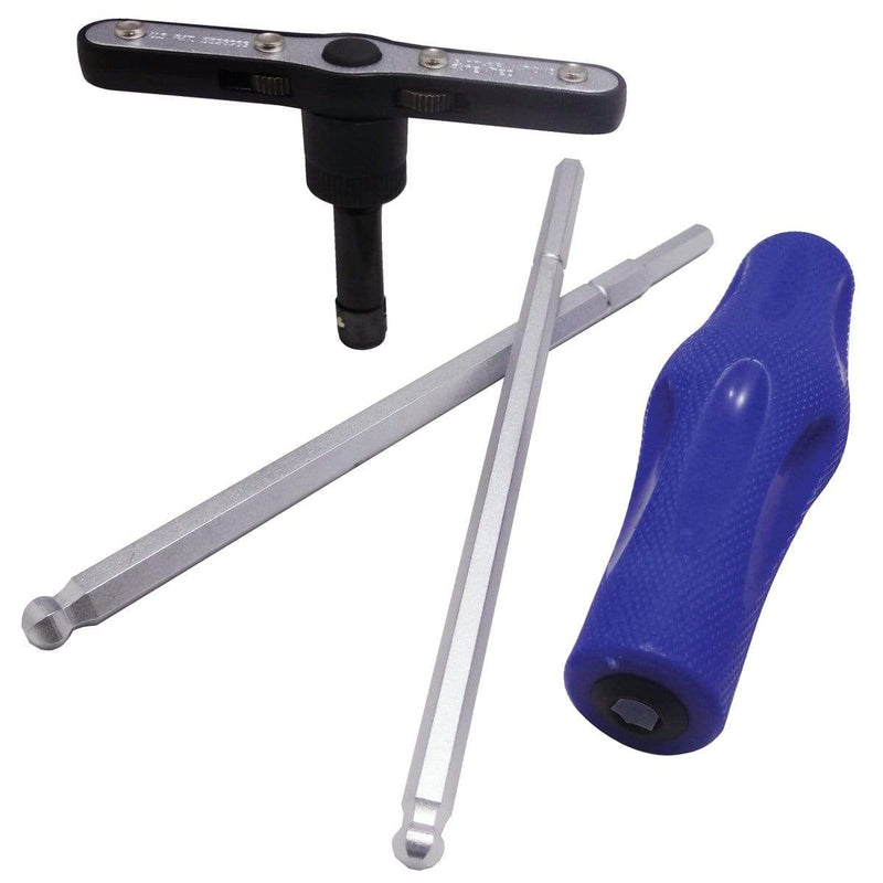 Vim Products BHM100 T Handle Metric Ball Hex 10 Pc Set Ratcheting - Pelican Power Tool