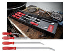 Milwaukee 48-22-9214 4-Pc I-Beam All-Metal Core Chrome Finish Pry Bar Set, (8, 12, 18, 24 In.) - Pelican Power Tool