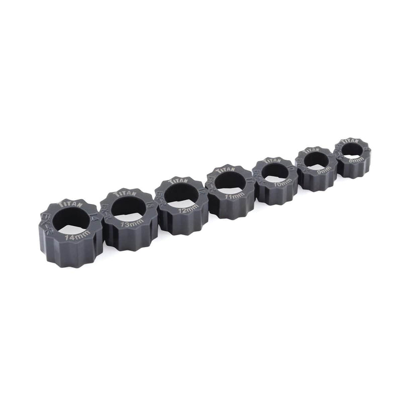 Titan 16057 7 Pc. Disposable Damaged Bolt Extractor Ring Set - Pelican Power Tool