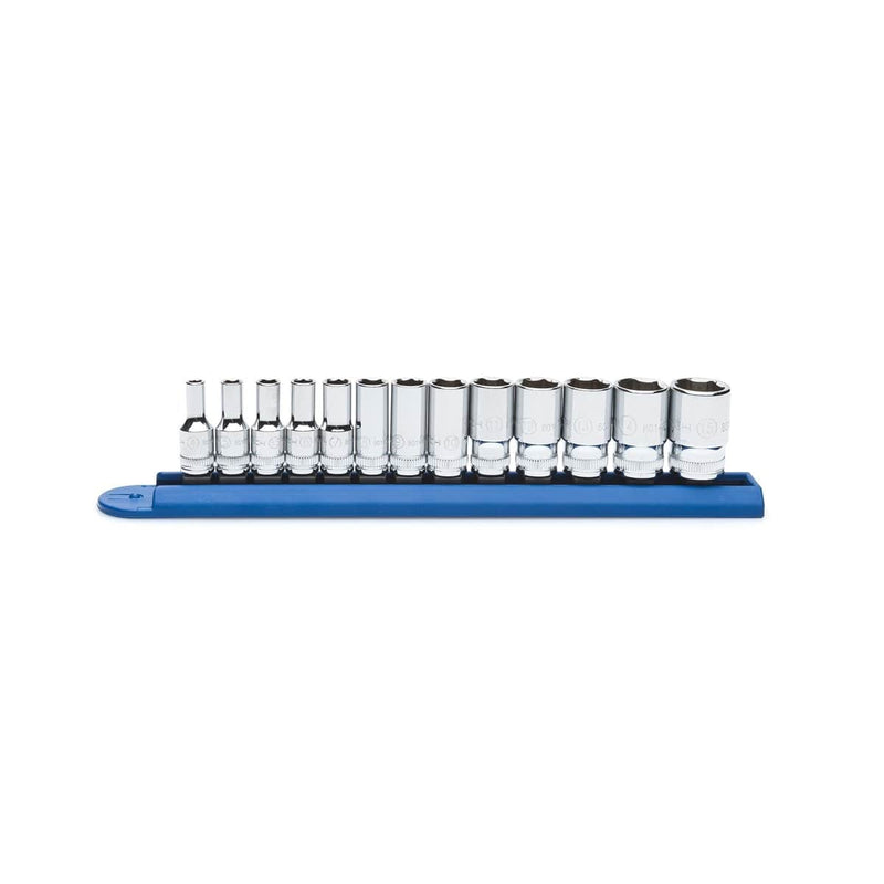 GearWrench 80304S 13 Pc. 1/4" Drive 6Pt. Mid Length Socket Set Metri - Pelican Power Tool