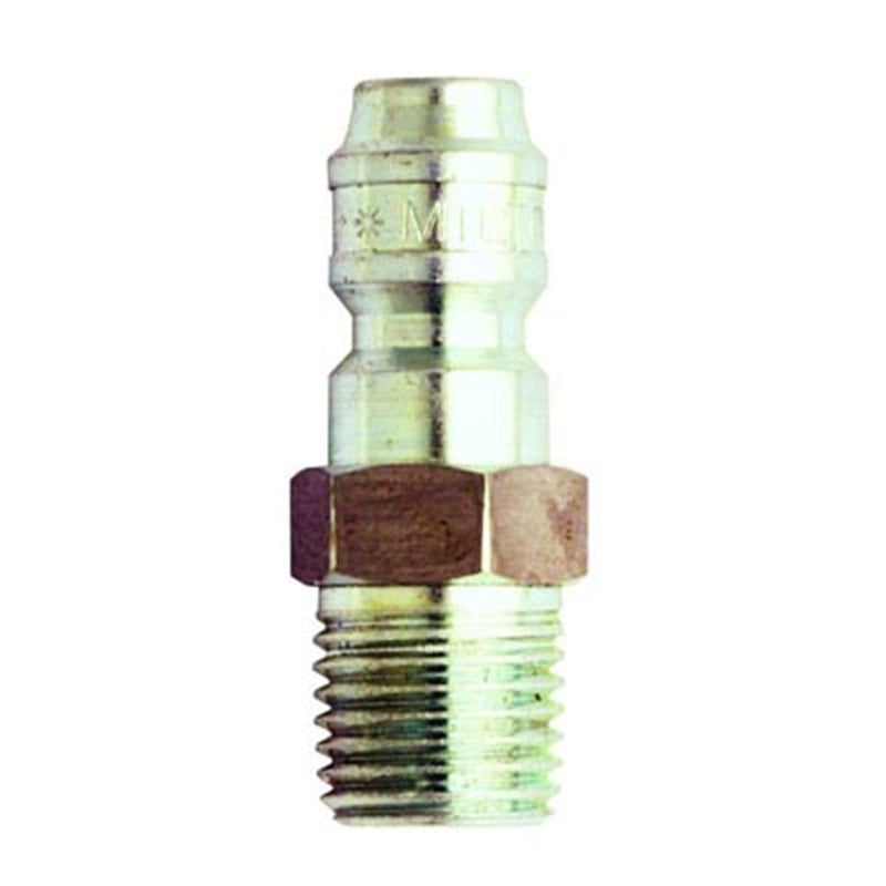 Milton Industries 1763 1/4" Male Straight Thru Plug - Pelican Power Tool