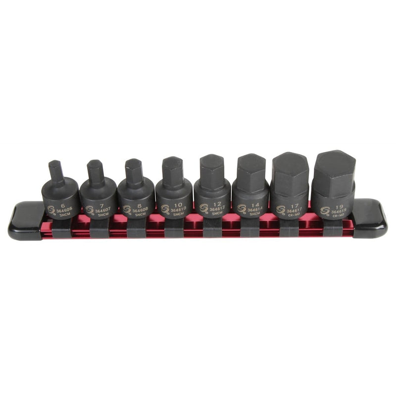 Sunex 3645 8-Piece 3/8 In. Drive Metric Stubby I - Pelican Power Tool