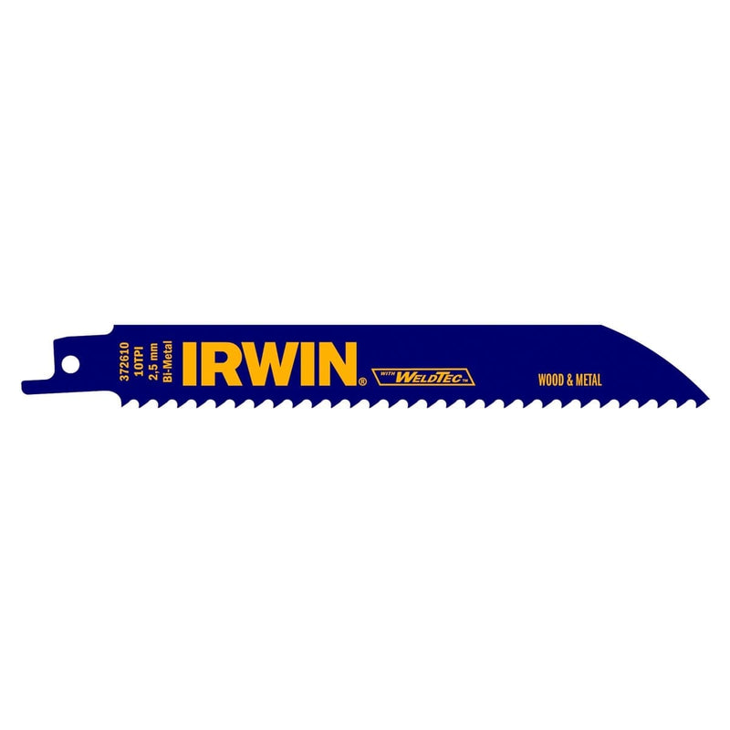 Hanson 372610P5 Reciprocating Saw Blade, 6 In. Long, 10 Tpi, Bi-Me - Pelican Power Tool