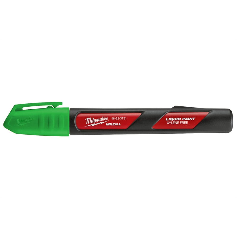 Milwaukee 48-22-3751 Inkzall Green Paint Marker (12-Pk) - Pelican Power Tool