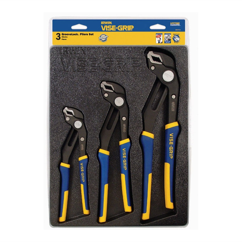 Vise Grip 2078710 3 Pc Groovelock Tray Set - Pelican Power Tool