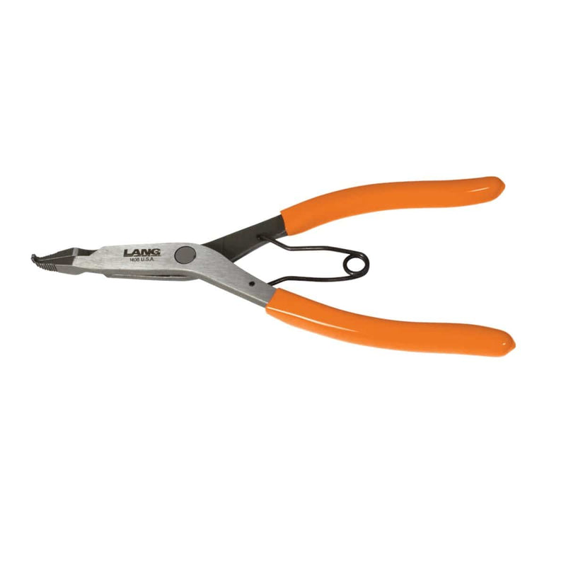 Lang Tools 1408 9In Bent Tip Lock Ring Pliers - Pelican Power Tool