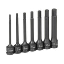 Grey Pneumatic 1247MH 3/8" Dr. 7 Pc.  4" Length Metric Hex Driver Set - Pelican Power Tool