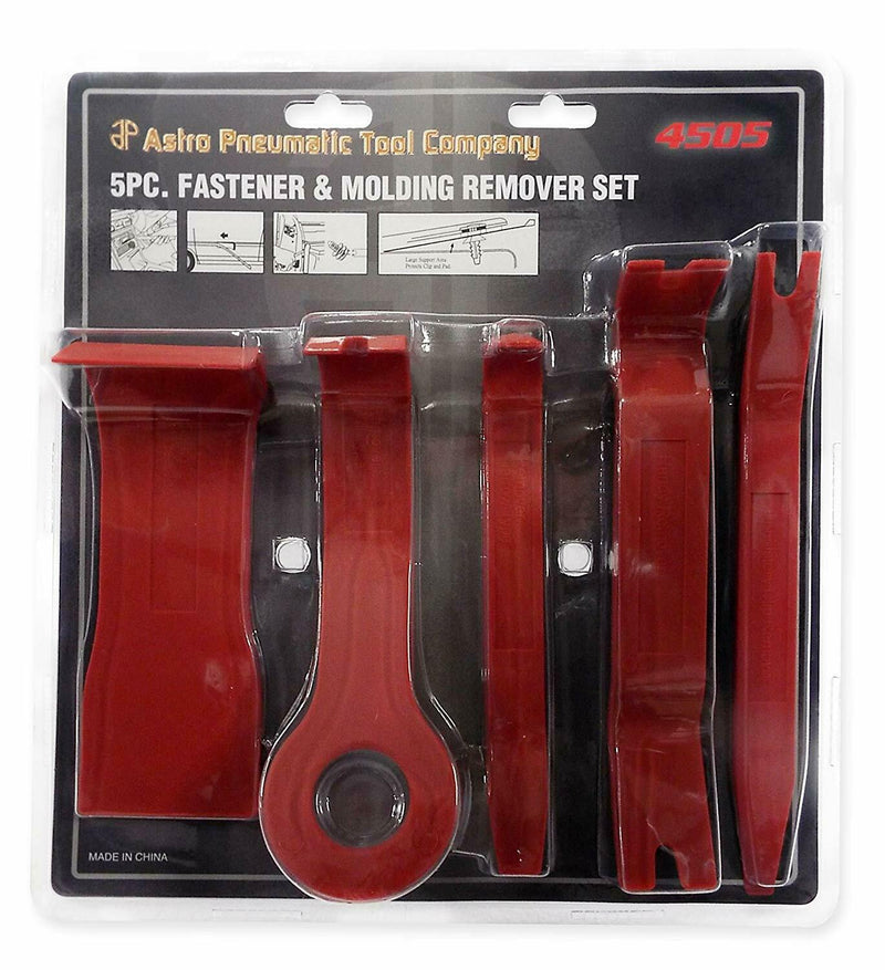 Astro Pneumatic 4505 Fastener & Molding Remover Set 5 Pc - Pelican Power Tool