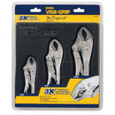 Vise Grip 4935580 3 Piece Locking Pliers Set  (10Cr, 7Cr & 5Cr) - Pelican Power Tool