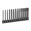 Grey Pneumatic 1363MH 1/2" Drive 13 Pc. 6" Length Metric Hex Driver Set - Pelican Power Tool