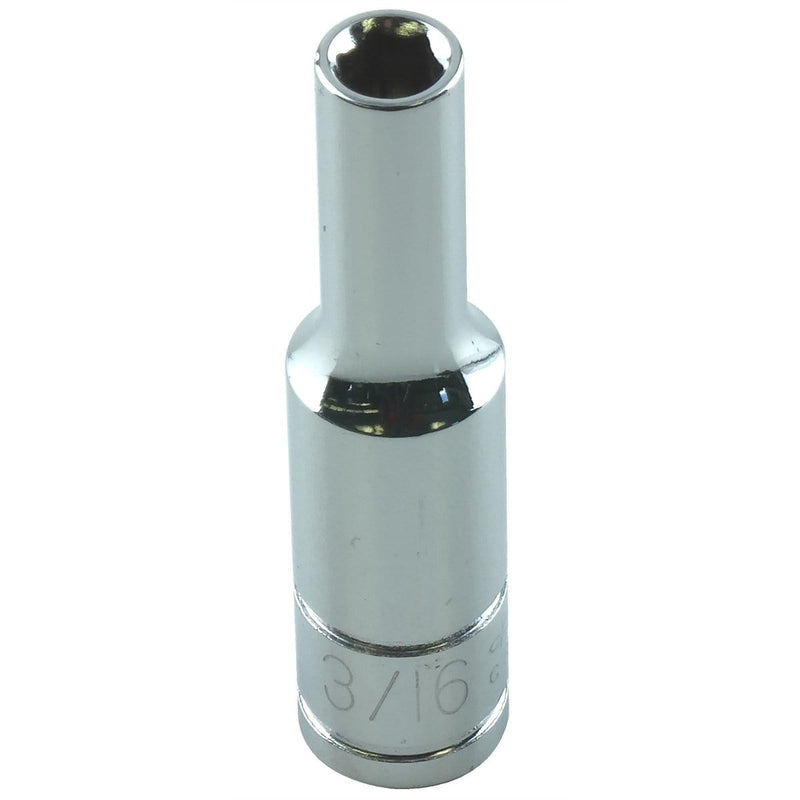 K Tool International KTI-21206 3/16 In. X 1/4 In. Drive 6-Point Fractional Deep C - Pelican Power Tool