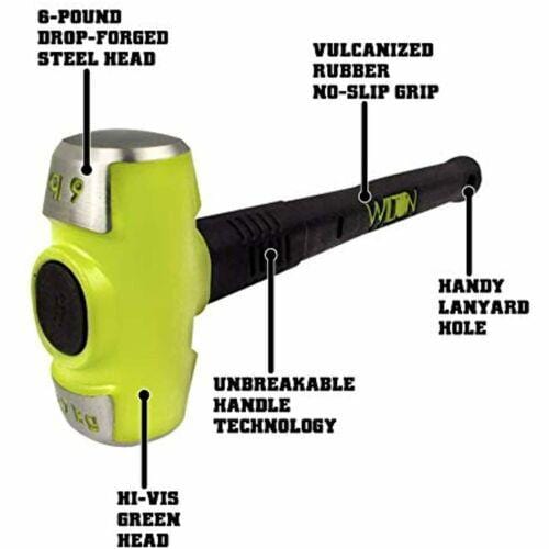 Wilton 20616 Bash Sledge Hammer 6 Lb. Head - Pelican Power Tool