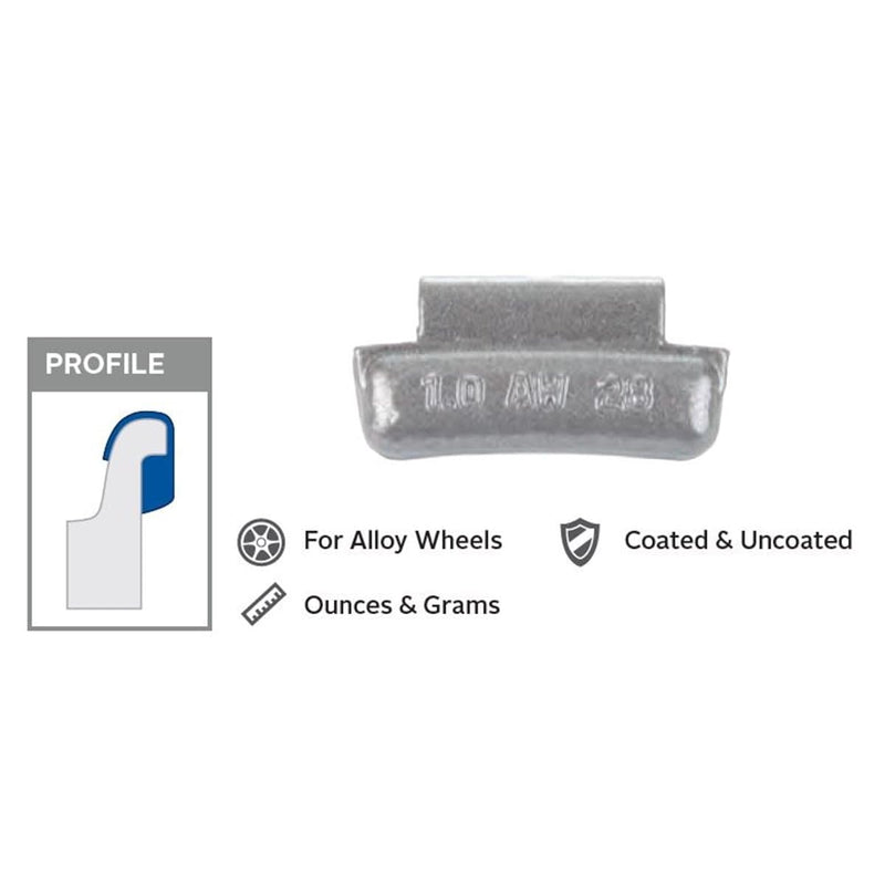 Wegmann Automotive AW025N Bx/25 Coated Mag Weight - Pelican Power Tool