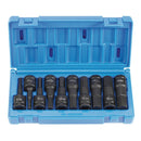 Grey Pneumatic 1498MH 1/2" Drive 10-Piece Metric Hex Driver Set - Pelican Power Tool