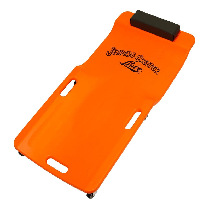 Lisle 93202 Low Profile Plastic Creeper (Neon Orange) - Pelican Power Tool