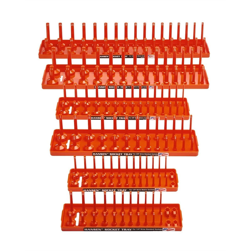 Hansen Global 92002 Soc Tray Six Pack, Orange - Pelican Power Tool