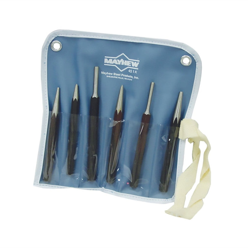 Mayhew 62030 6-Pc Punch Set - Pelican Power Tool