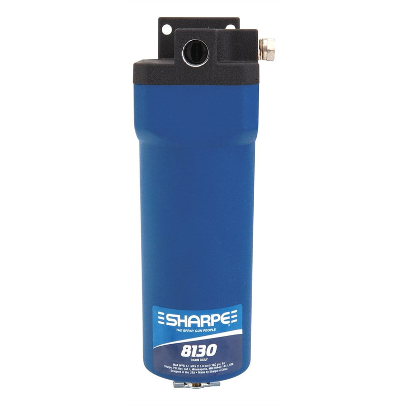 Sharpe Manufacturing 8130 Filter Air 75Cfm 1/2"Inlet W/Manual Drain - Pelican Power Tool