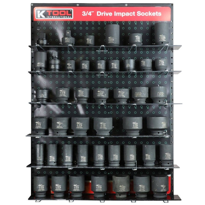 K Tool International 840 3/4" Impact Socket Display - Pelican Power Tool