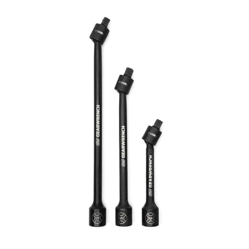 GearWrench 84721N 3 Pc. 1/2" Dr Pl Imp Univ-Joint Ext Set - Pelican Power Tool