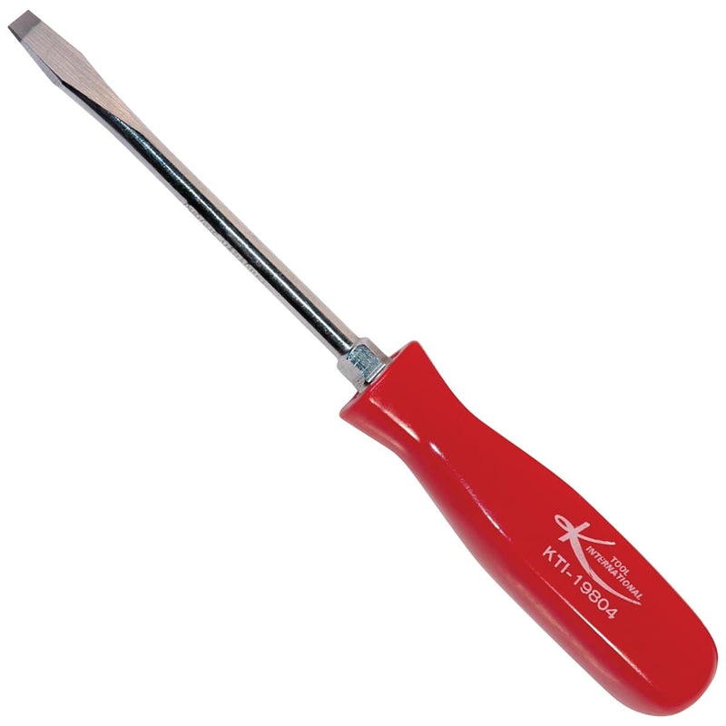 K Tool International KTI-19804 4 In. Slotted Screwdriver With Red Square Handle ( - Pelican Power Tool