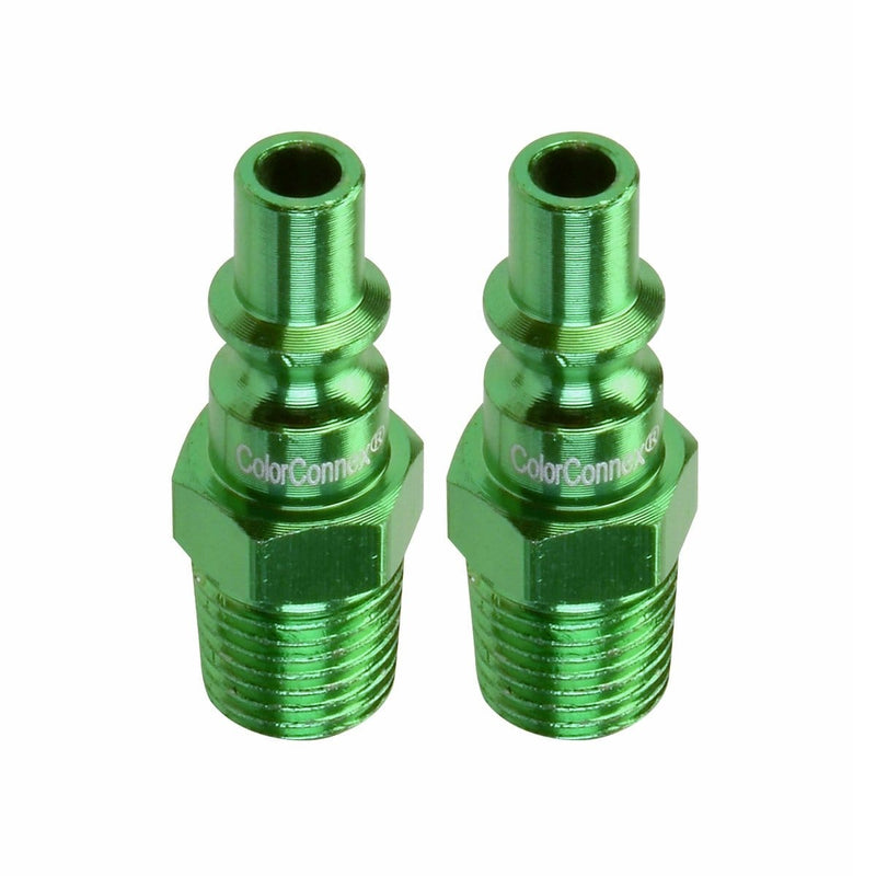 Legacy Manufacturing A71440B-2PK B 1/4" Green Plug 1/4" Mnpt 2P - Pelican Power Tool