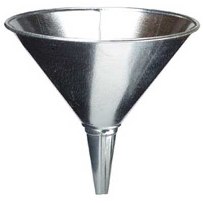 Plews Edelmann 75-003 Funnel 8In. Dia. 2 Quart Galv. Steel Banded Top - Pelican Power Tool