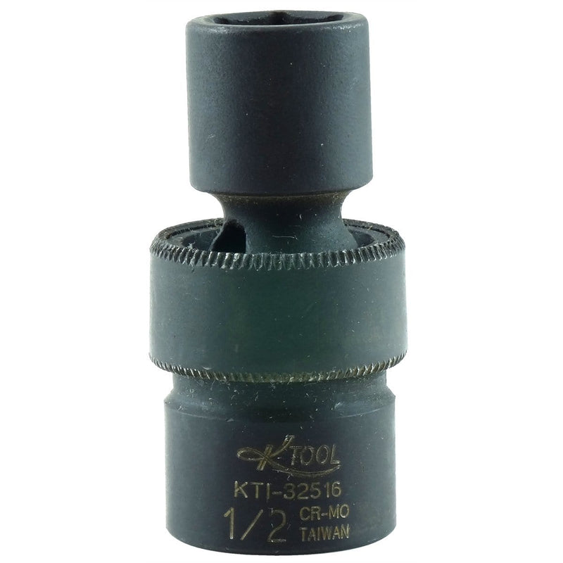 K Tool International KTI-32516 Soc 1/2 3/8D Imp Univ 6Pt Short - Pelican Power Tool