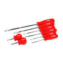K Tool International KTI-19800 Screwdriver Set Phillips & Slotted 8Pc Red - Pelican Power Tool