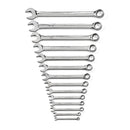 GearWrench 81924 14 Pc Full Polish Comb Wrench Set 6 Pt Sae - Pelican Power Tool