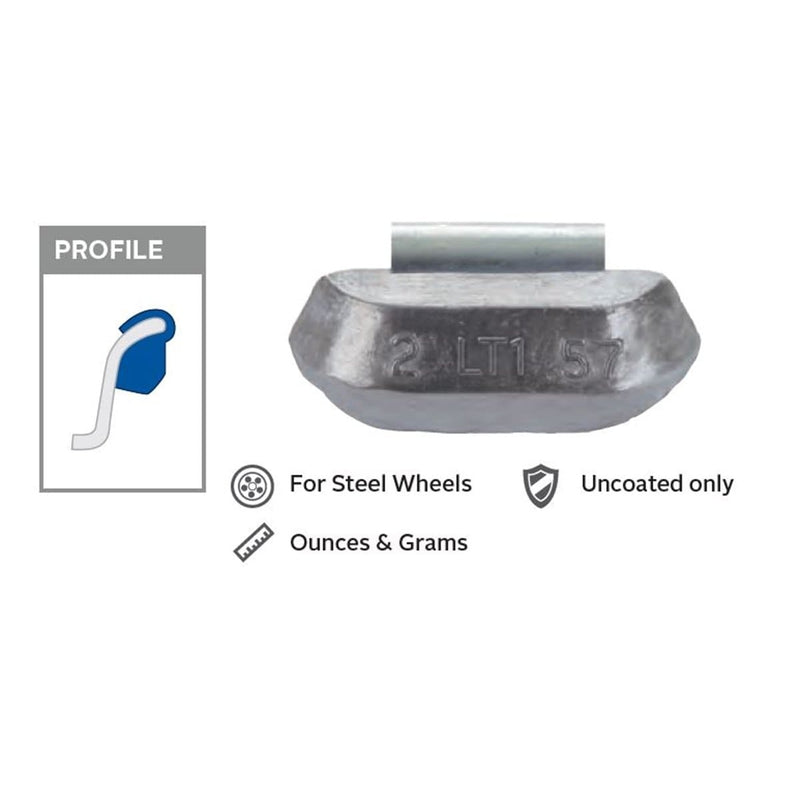 Wegmann Automotive LT1-035 Bx/25 Lgt. Truck Wheel Weights - Pelican Power Tool