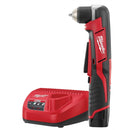 Milwaukee 2415-21 M12 Cordless 3/8" Right Angle Drill / Driver (1) Redlith Cp1.5 Batt Kit - Pelican Power Tool