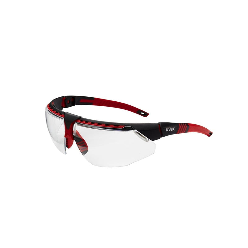 Uvex S2860HS Uvex Avatar Glasses Blk/Red Clear Hsaf - Pelican Power Tool