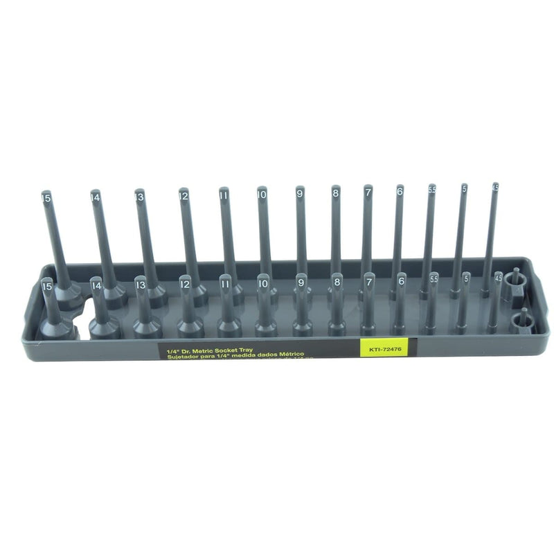 K Tool International KTI72476 1/4 " Dr Mm Soc Holder, Gray - Pelican Power Tool