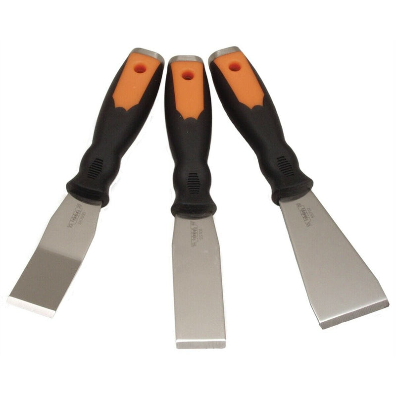 Vim Products SS7000 Stainless Steel 3Pc Stiff Scraper Set-Bolstered - Pelican Power Tool