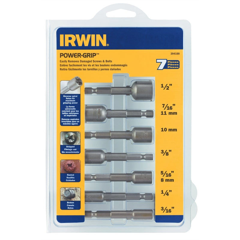 Hanson 394100 Power Grip Nut Buster Set 7 Pc - Pelican Power Tool