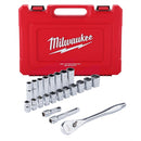 Milwaukee 48-22-9410 22 Pc 1/2 Socket Wrench Set Sae - Pelican Power Tool