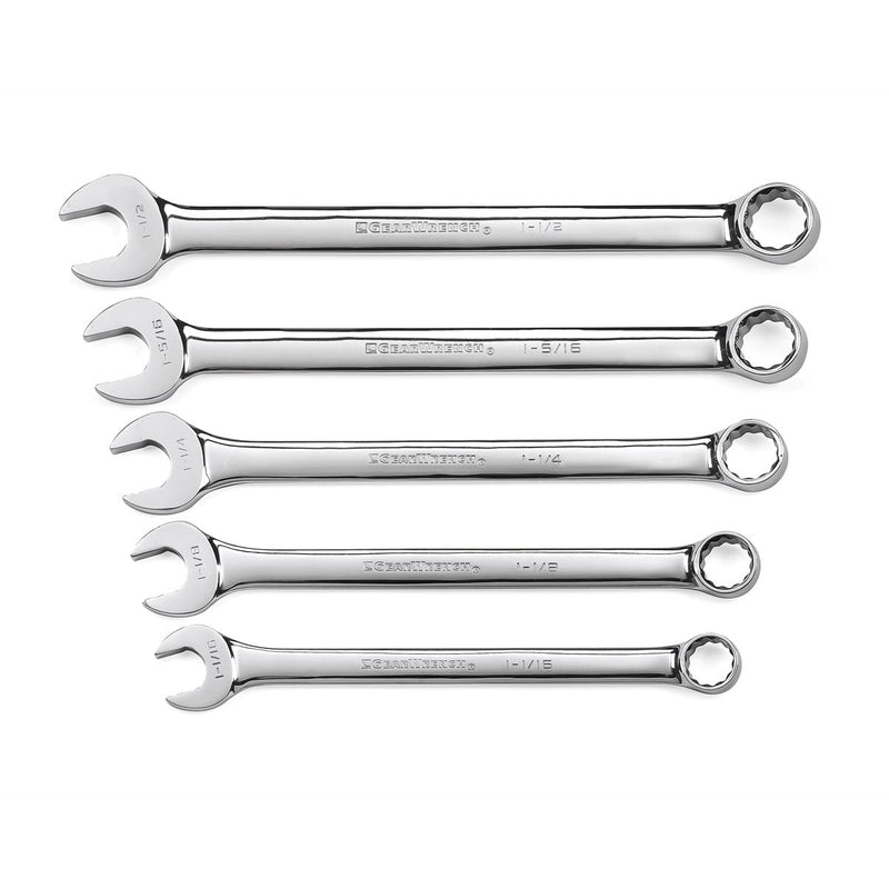 GearWrench 81921 5 Pc Large Add-On Comb Wrench Set Sae - Pelican Power Tool