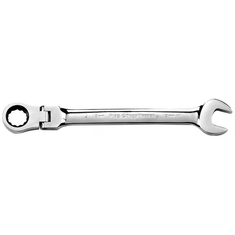 GearWrench 86118 18Mm 120Xp Univ Spline Xl Gearbox Flex Rat Wr - Pelican Power Tool