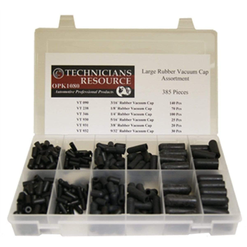 The Main Resource  Large Rubber Vacuum Cap Assortment (385 Pcs) - Pelican Power Tool