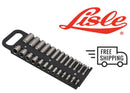 Lisle 40130 Socket Holder Magnetic 1/4In Dr F/26 Sockets - Pelican Power Tool