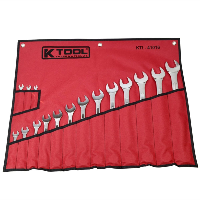 K Tool International KTI-41016 Wrench Set Combination 16 Pc - Pelican Power Tool