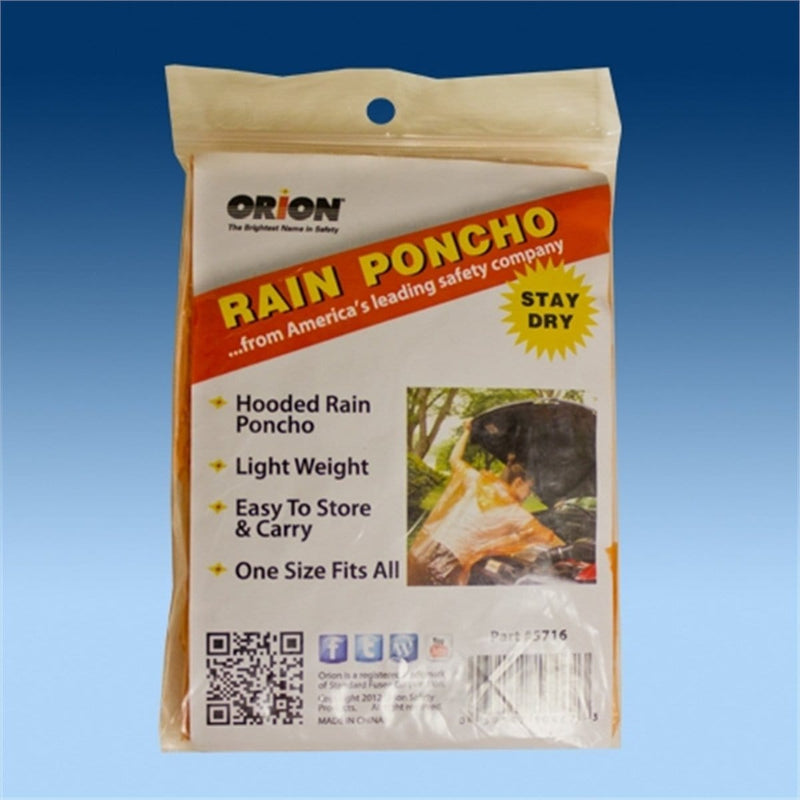 ORION SAFETY PRODUCTS 462 Orion Packaged Rain Poncho - Pelican Power Tool