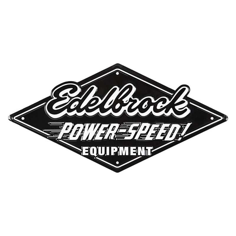 EDELBROCK 189147 Power Speed Garage Tin Sign - Pelican Power Tool