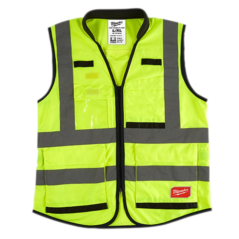 Milwaukee 48-73-5042 Hi Vis Yellow Prfrm Sfty Vest-L/Xl - Pelican Power Tool