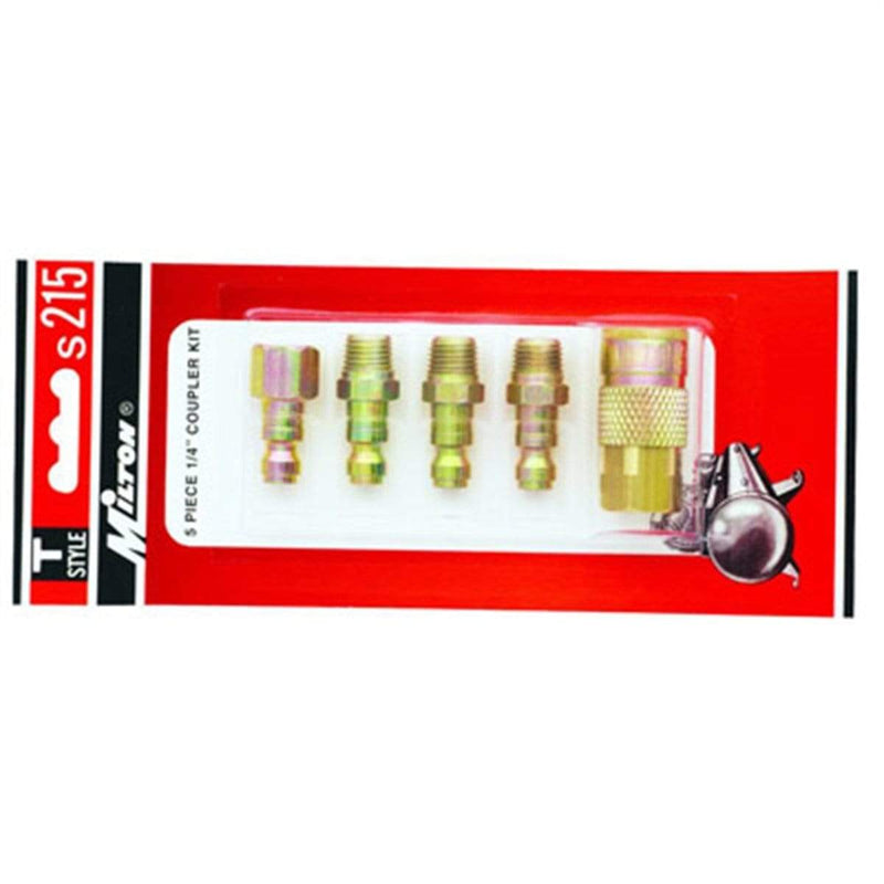 Milton Industries S-215 5 Piece T-Style Coupler Kit - Pelican Power Tool