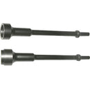 Ajax Tool Works A1166 Brake Pin and Bushing Driver Set, 2 Piece, Use with .401 Shank Air Hammer, 10-1/4" Length - Pelican Power Tool