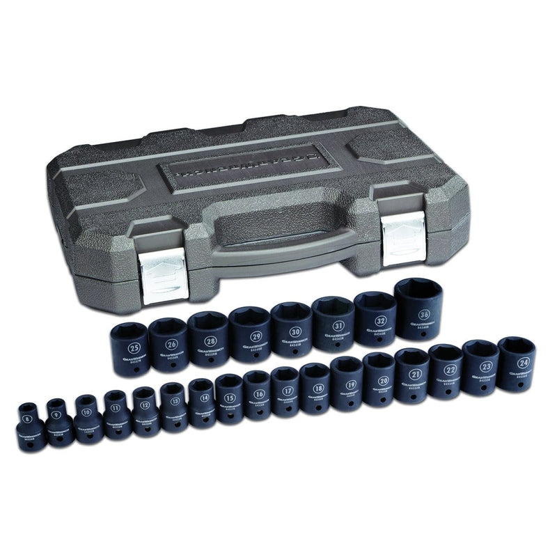 GearWrench 84933N 25 Pc. 1/2" Dr 6 Pt Mm Imp Soc Set - Pelican Power Tool